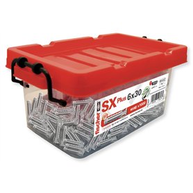 fischer 568676 - Big Box de chevilles murales pour béton SX Plus 6 x 30