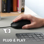 Perixx PERIDUO-117P Ensemble Clavier et Souris PS2 Filaire Standard - Disposition Allemande QWERTZ - Ensemble de Souris Optique 