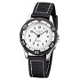 Regent montre avec bracelet fashion analogique Textile en tissu pour enfant – Bracelet Noir à Quartz urf318