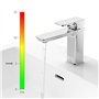 Villeroy & Boch Robinetterie pour lavabo Villeroy & Boch Loop & Friends, robinet de salle de bains avec tirette, robinet de lava