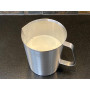 Scarlet Graduata Mousseur à lait gradué en acier inoxydable avec poignée pour la cuisine ou le café (1500 ml)
