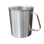 Scarlet Graduata Mousseur à lait gradué en acier inoxydable avec poignée pour la cuisine ou le café (1500 ml)