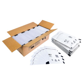 TRIFOO Lot de 200 enveloppes à bulles autocollantes - Enveloppes à bulles B2 (135 x 225 mm) - Blanc - Fermeture autocollante