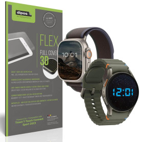 dipos FLEX 2x Protection ecrán mat compatible avec Tissot T-Touch Connect Sport 2023 Films de protection d'écran