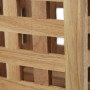 Relaxdays 10020655 Porte-parapluies en bois support en bois de noyer carré HxlxP: 50 x 18 x 18 cm, nature