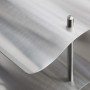 Relaxdays Casier à vin pour 9 bouteilles en inox 3 étages design moderne range-bouteilles HxlxP: 22 x 27 x 16,5 cm, argenté