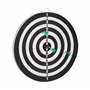Relaxdays Cible de Fléchettes X2 43 cm Compétition Jeu de fléchettes avec 6 fléchettes, noir-blanc