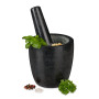 Relaxdays Mortier en granit avec pilon