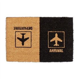 relaxdays Paillasson Fibre de Coco Arrival Departure