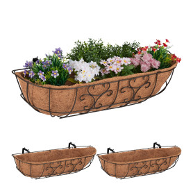 Relaxdays Bac à Fleurs pour Balcon