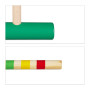Relaxdays Jeu de Croquet en Bois, 4 Joueurs, Enfants et Adultes, Set Complet avec Sac, maillets, Plusieurs Couleurs