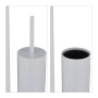 Relaxdays Serviteur WC Non Fixe, avec Porte-Rouleau, Brosse et Son Support, Acier, H x L x P : 72 x 20 x 20 cm, Blanc