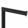 Relaxdays Serviteur WC, Non Fixe, Support pour Papier Toilette, Brosse et Porte-Brosse, H x D : 53 x 20,5 cm, Noir