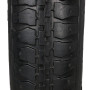 Relaxdays Roue brouette avec Chambre à air, Lot de 2 pneus Rechange 3.50-8 Pouces, pneumatiques, Jusqu’à 154 kg, Noire