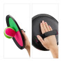 Relaxdays Jeu de Lancer, Set avec 2 balles et Deux Raquettes, pour l’intérieur et l’extérieur, Rose et Vert
