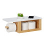 Relaxdays Dérouleur Papier Toilette avec étagère