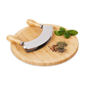 Relaxdays Hachoir Berceuse avec Planche
