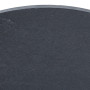 Relaxdays Plat de Service, lot 6, Forme Ronde, pour Servir Fromage/sushis/Desserts, diamètre : 25 cm, Noir