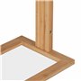 Relaxdays Porte-Serviettes, Bambou, 3 Barres, H x L x P: 82 x 42 x 24 cm, Support Serviettes Salle de Bain, Nature/Noir