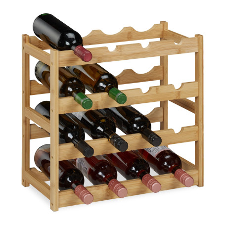 Relaxdays Casier à vin pour 16 Bouteilles