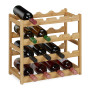 Relaxdays Casier à vin pour 16 Bouteilles