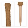 Relaxdays Tuteurs en Fibre de Coco, Lot de 10, pour Monstera, Photos et Autres Plantes d'intérieur, 90 cm, Nature