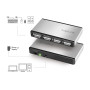 LogiLink Hub USB 2.0 à 4 Ports avec boîtier en Aluminium et Bloc d'alimentation Inclus