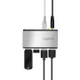 LogiLink Hub USB 2.0 à 4 Ports avec boîtier en Aluminium et Bloc d'alimentation Inclus