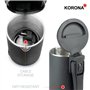 Korona Bouilloire sans fil, boîtier Cool-Touch, rabattable noir 20250