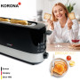 Korona 21305 Grille-pain 2 tranches | Fente | Boîtier extra étroit | peu encombrant | Degré de torréfaction réglable en continu 