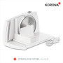Korona 25500 Trancheuse | Largeur de coupe réglable en continu | Couteau en acier inoxydable blanc, gris