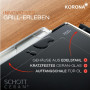 Korona 46100 Barbecue électrique de table | Surface de cuisson en vitrocéramique SCHOTT allemande | 2 en 1 et plaque chauffante 