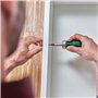 Bosch tournevis court à cliquet avec 6 embouts (compact et à couple élevé pour vissage et dévissage performants ; 6 embouts – PH