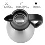 Welsberg Thermos 1 L Pichet Isotherme en Acier Inoxydable à Double Paroi, Théière, Cafetière, Carafe Sous Vide sans BPA avec Fer
