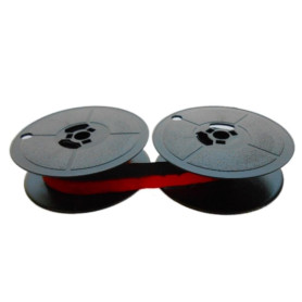Ruban encreur Farbbandfabrik - Noir/rouge - Compatible avec Olivetti Lettera 32 - Taille 8