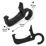 Mobilefox Lot de crochets pour sac à dos et casque de vélo Thule Chariot Vélo Remorque
