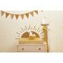 Meyco Baby Cheetah Housse de matelas à langer (douce et agréable pour la peau, en 100% coton, lavable, entretien facile, passe a
