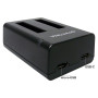 PATONA Chargeur Double Adapté aux Batteries Kodak LB-015 LB015 Compatible avec l'Appareil Photo Kodak WPZ 2, Chargeur de Batteri
