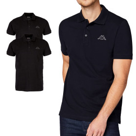 Kappa - Lot de 2 polos Venist pour homme - Avec logo imprimé - Polo basique à manches courtes pour le sport