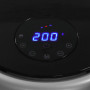 Jago® 7in1 Friteuse sans Huile 5.5l - 1700 W, Écran Tactile LED, 7 Programmes, Minuterie et Température Réglable, Acier Inoxydab
