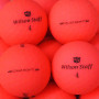 Wilson Staff Dx2 / Duo Soft Optix Balles de Golf - Lot de 24 - AAAAA – Selection Premium – Rouge – Finition Mat – Lakeballs – Ba