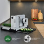 ritter icaro 7, trancheuse électrique universelle pliable tout métal avec moteur ECO, fabriqué en Allemagne