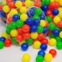 LittleTom Set 2 Tentes de Jeu avec Tunnel 320x100x135cm INCL 200 Boules colorées