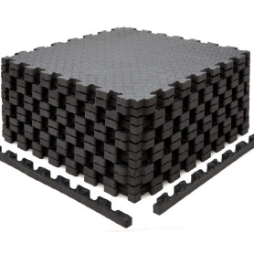 EYEPOWER Lot de 12 Tapis de Protection de Sol - 63 x 63 cm - 2 cm - 4