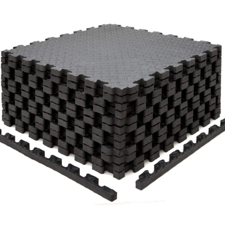 EYEPOWER Lot de 12 Tapis de Protection de Sol - 63 x 63 cm - 2 cm - 4