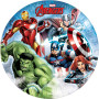 Procos 10215304DY - Set de fête Avengers Infinity Stones, 52 pièces de vaisselle jetable pour anniversaire d'enfant et fête à th