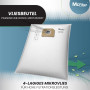 McFilter | 5 sacs d'aspirateur compatibles avec aspirateur Bosch GAS 35 L AFC, GAS 35 M AFC und GAS 35 L SFC+ | convient pour 26