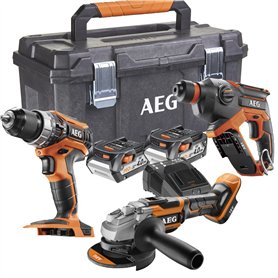 AEG - Pack 3 outils : Perceuse à percussion 18V