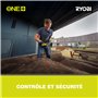 RYOBI - Meuleuse d'angle 2 000 W diam. 230 mm - 6 600 tr/min - poignée arrière orientable 180° - Soft Start - Livrée avec 1 disq
