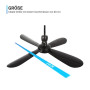Bestlivings Ventilateur de plafond portable noir (câble XXL de 5 m) avec fiche et interrupteur, 220 V-240 V/5 W, diamètre 40 cm,